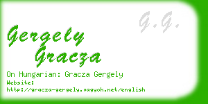 gergely gracza business card